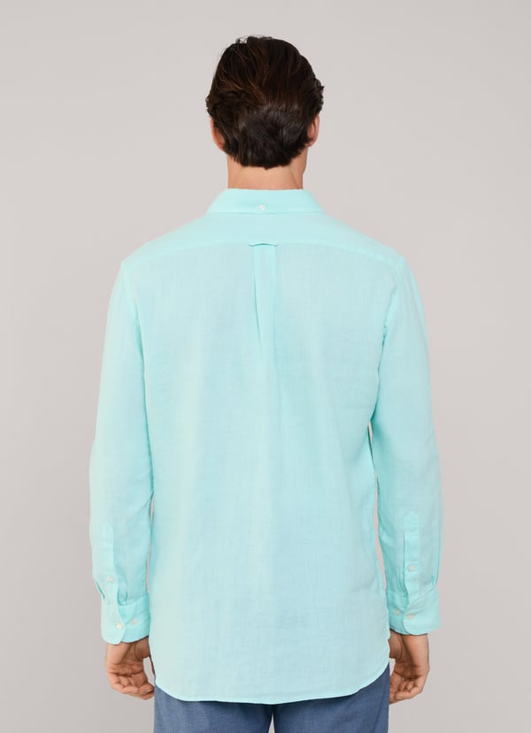 Façonnable Camisa De Lino Fit Regular