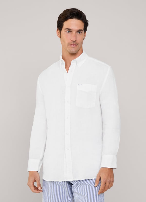 Façonnable Camisa De Lino Fit Regular