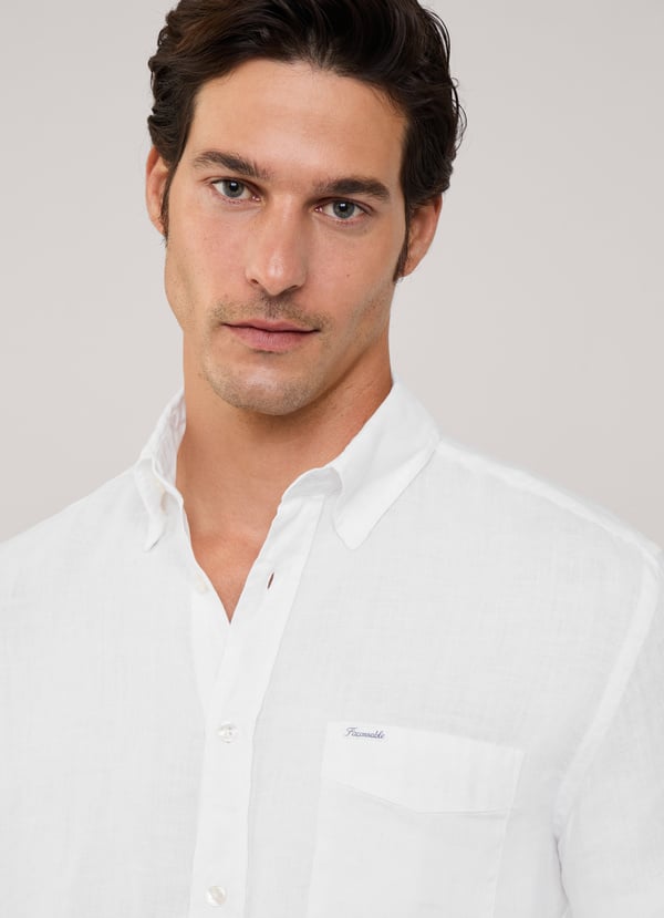 Façonnable Camisa De Lino Fit Regular