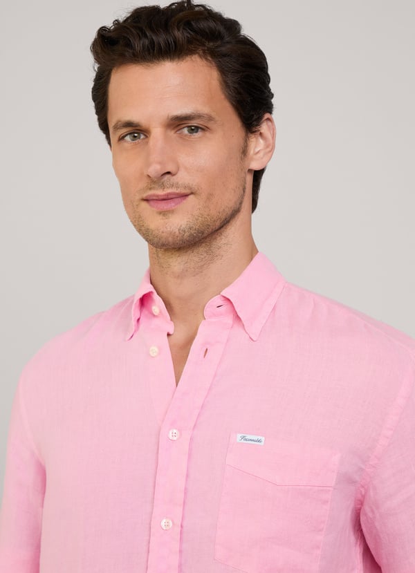 Façonnable Camisa De Lino Fit Regular