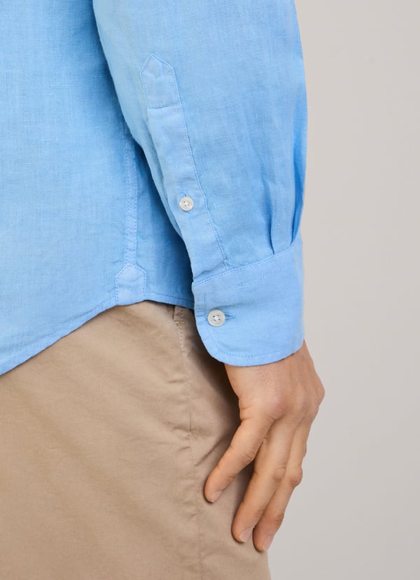 Façonnable Camisa De Lino Fit Regular