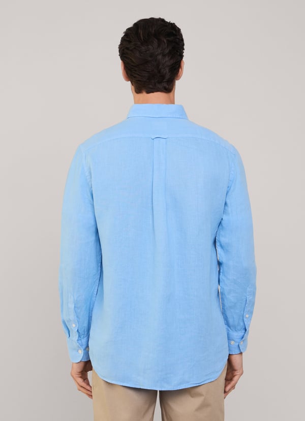 Façonnable Camisa De Lino Fit Regular