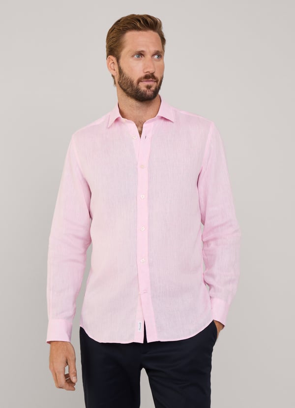Façonnable Camisa De Lino Fit Regular