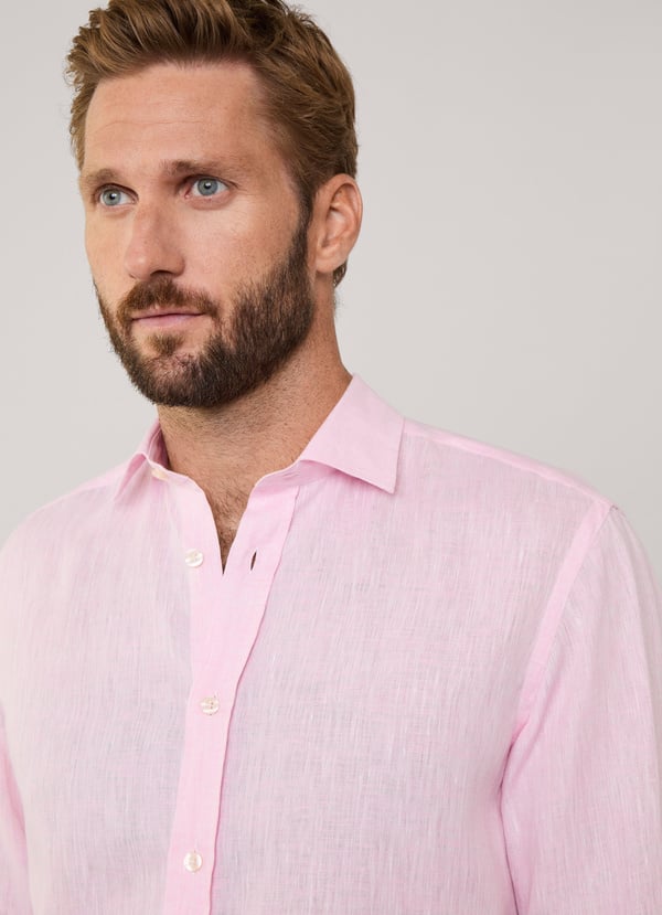 Façonnable Camisa De Lino Fit Regular