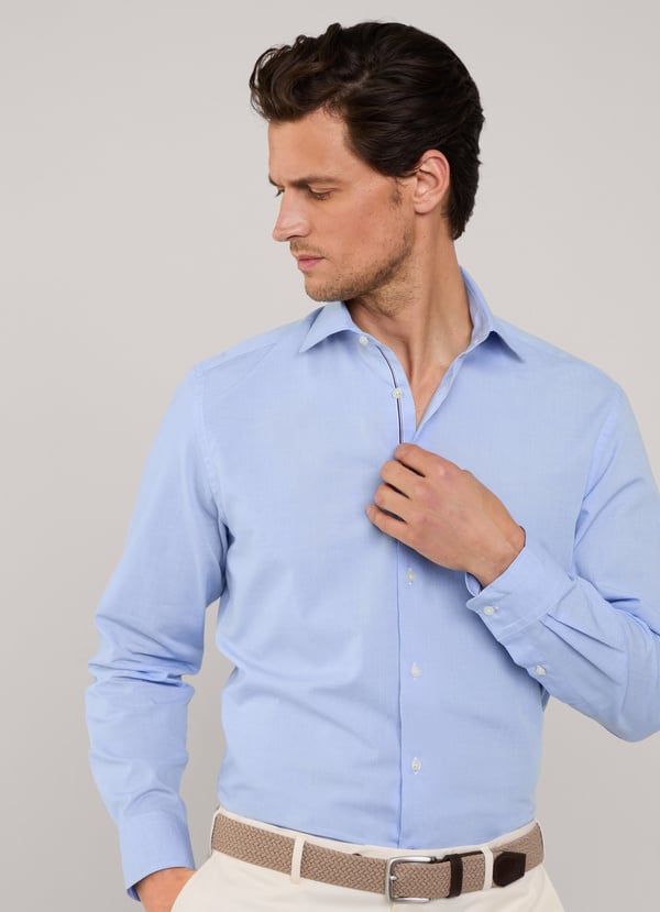 Façonnable camisa dobby fit regular