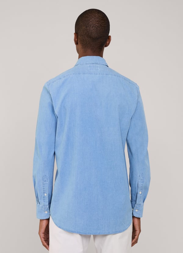 Façonnable Camisa Fil A Fil Fit Regular