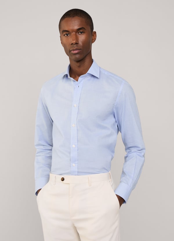 Façonnable Camisa Fil A Fil Fit Regular