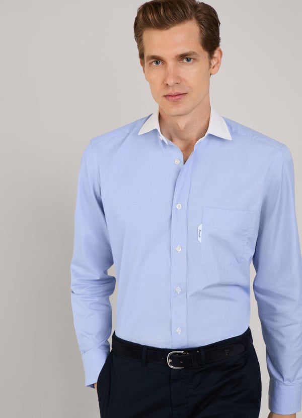 Façonnable camisa filafil fit regular