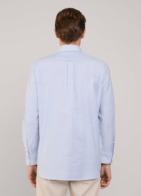 Façonnable Camisa Oxford Rayas Bengala Fit Regular