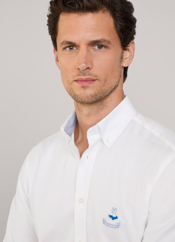 Façonnable Camisa Pinpoint Fit Regular
