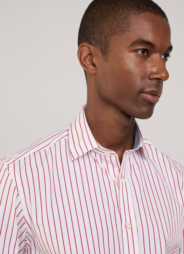 Façonnable Camisa Popelín Rayas Finas Fit Regular
