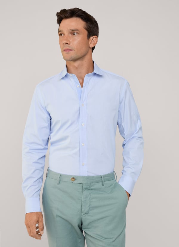 Façonnable Camisa Popelín Rayas Finas Fit Regular