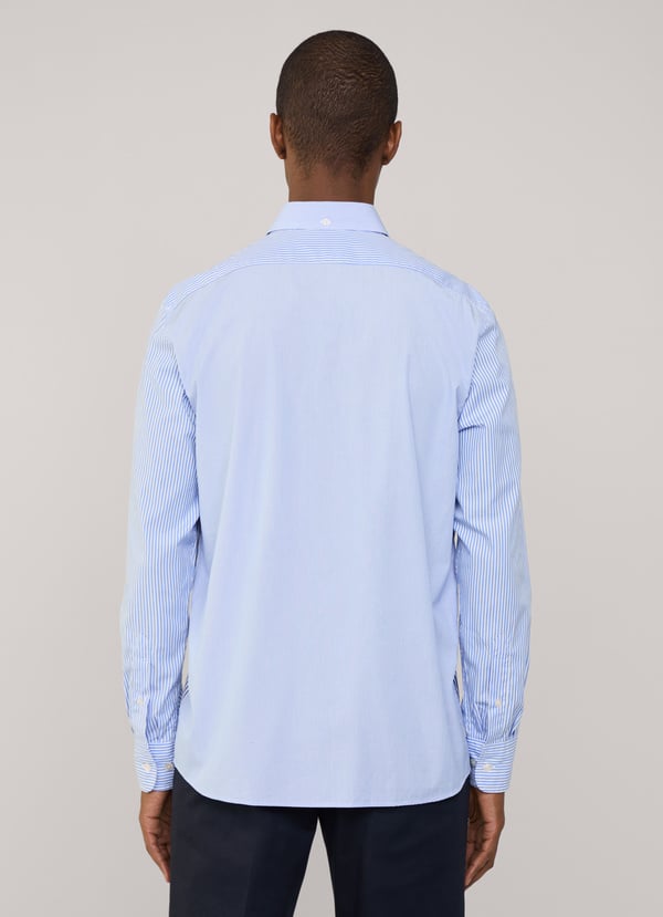 Façonnable Camisa Popelín Rayas Fit Regular