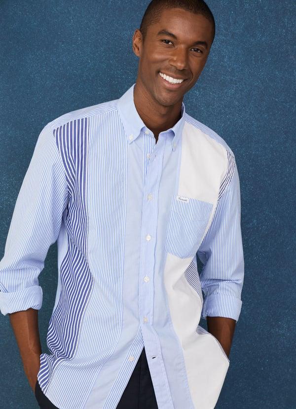 Façonnable camisa popelín rayas fit regular