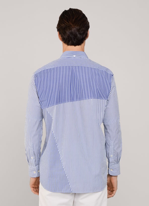 Façonnable Camisa Popelín Rayas Fit Regular