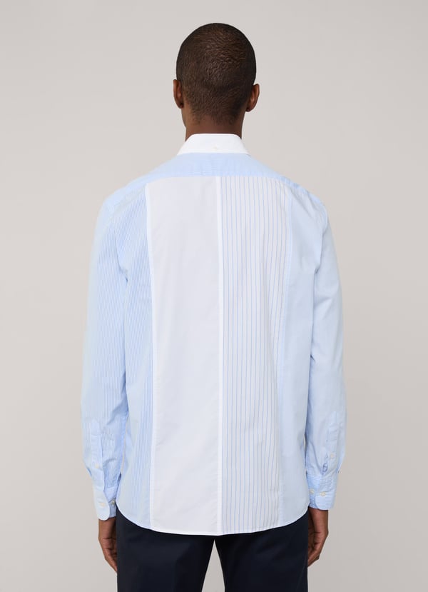 Façonnable Camisa Popelín Rayas Fit Regular