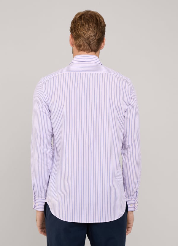 Façonnable Camisa Popelín Rayas Fit Regular