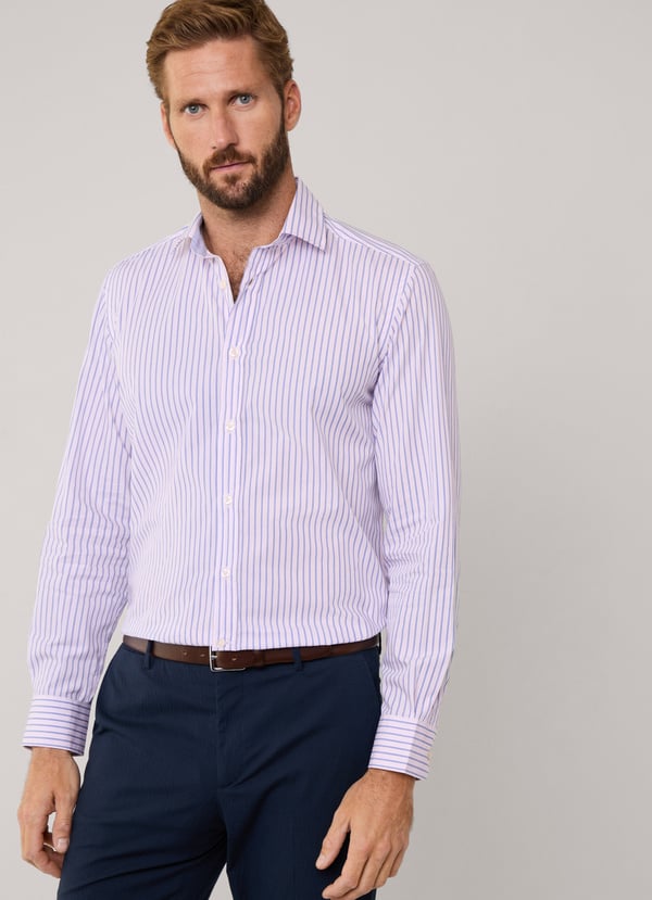Façonnable camisa popelín rayas fit regular