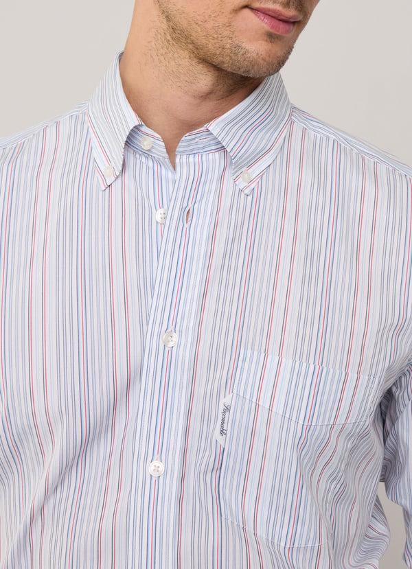 Façonnable Camisa Popelín Rayas Fit Regular