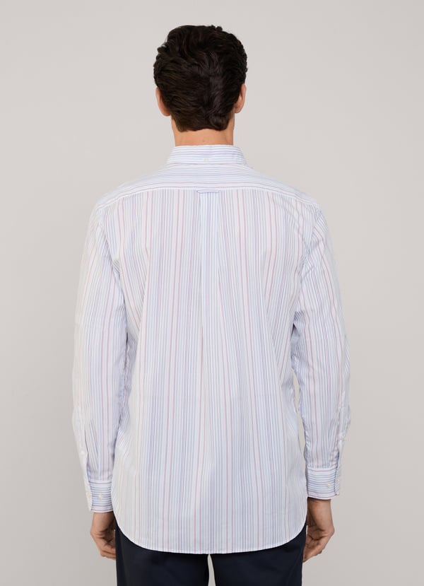 Façonnable Camisa Popelín Rayas Fit Regular