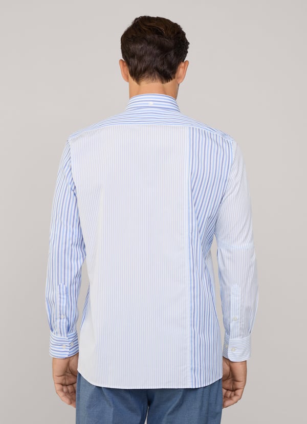 Façonnable Camisa Popelín Rayas Fit Regular