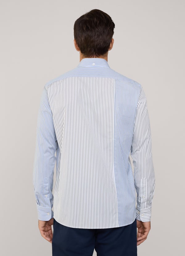 Façonnable Camisa Popelín Rayas Fit Regular