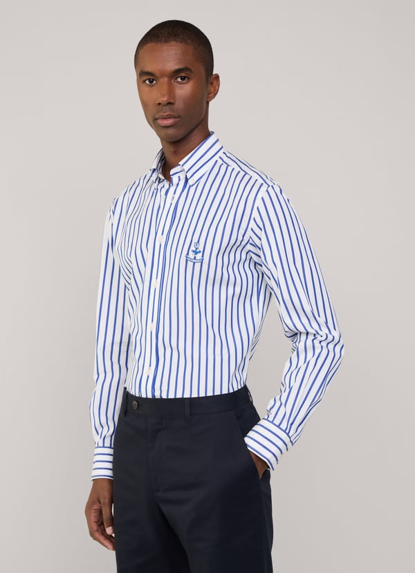 Façonnable Camisa Popelín Rayas Toldo Fit Regular