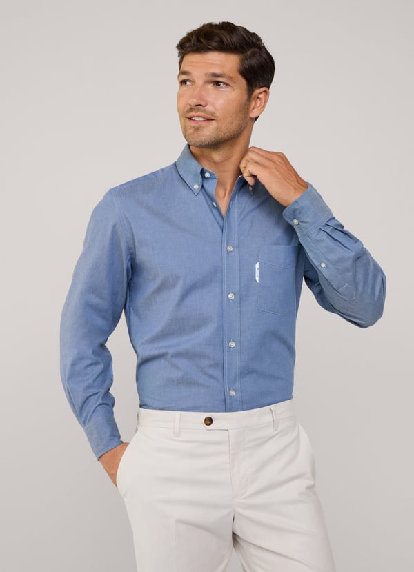 Façonnable Camisa Sarga Fit Regular
