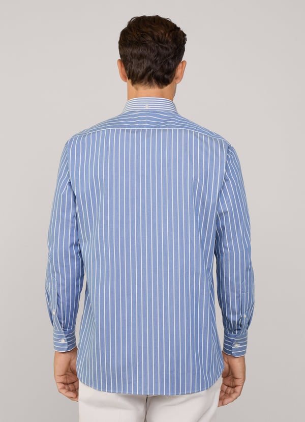 Façonnable Camisa Sarga Rayas Fit Regular