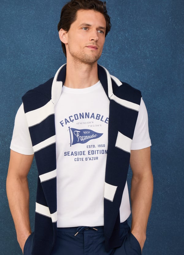 Façonnable camiseta banderín fit regular