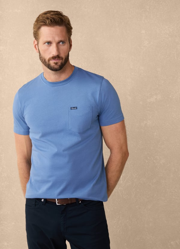 Façonnable camiseta bolsillo frontal fit regular