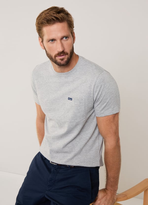 Façonnable camiseta bolsillo frontal fit regular