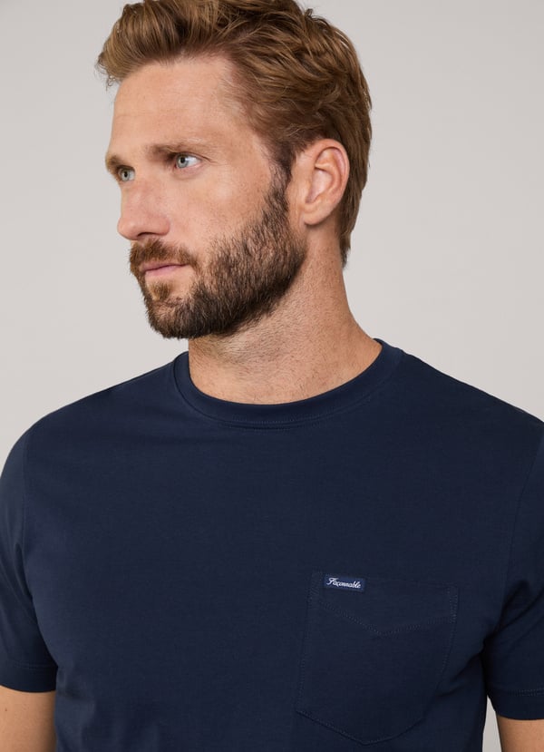 Façonnable Camiseta Bolsillo Frontal Fit Regular