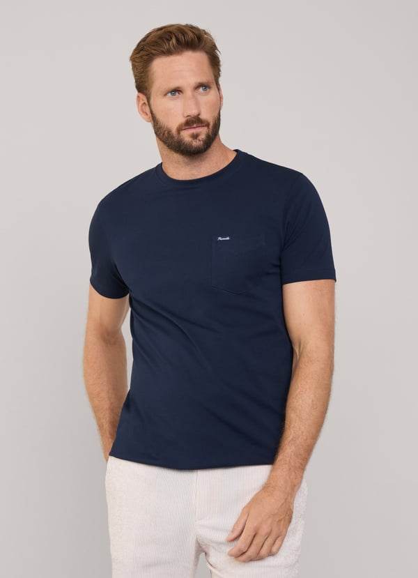 Façonnable Camiseta Bolsillo Frontal Fit Regular