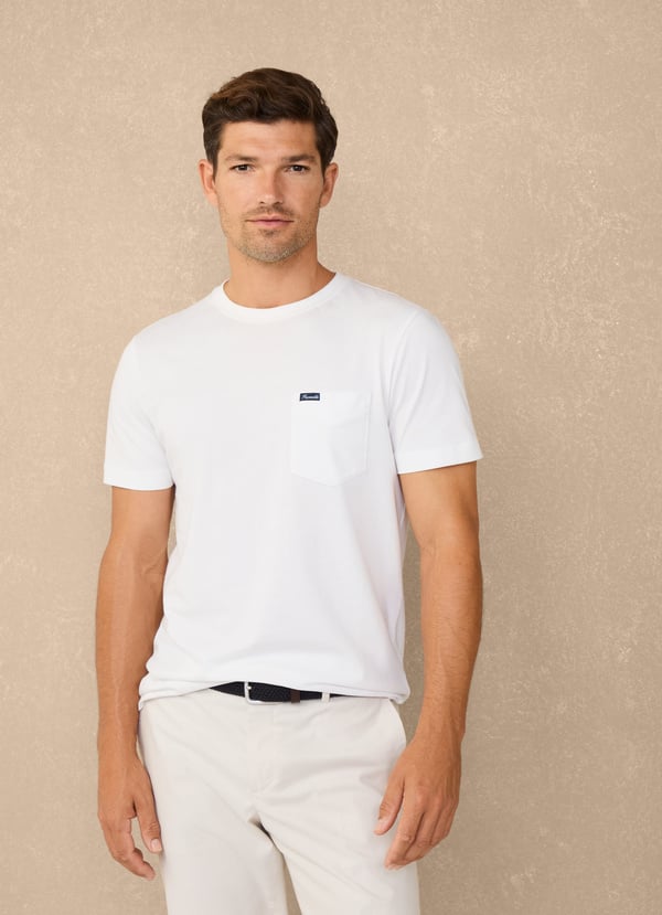 Façonnable camiseta bolsillo frontal fit regular