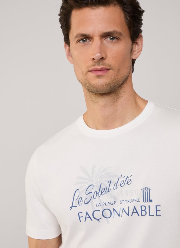 Façonnable Camiseta Palmera Fit Regular