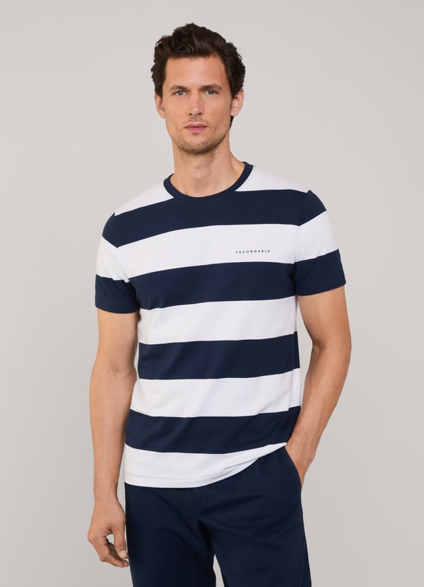 Façonnable Camiseta Rayas Fit Regular