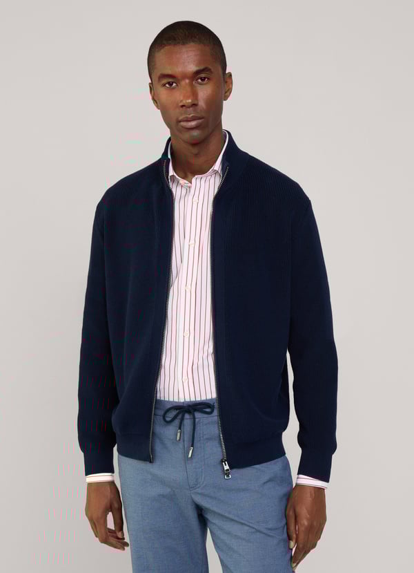 Façonnable Cárdigan Cuello Alto Cierre Cremallera