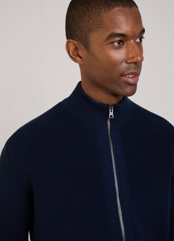 Façonnable Cárdigan Cuello Alto Cierre Cremallera