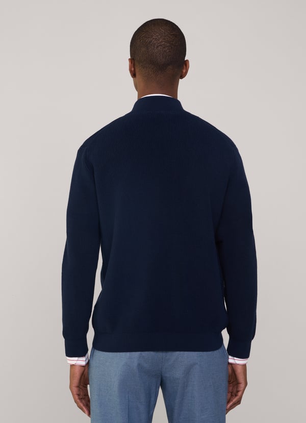 Façonnable Cárdigan Cuello Alto Cierre Cremallera