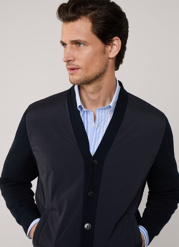 Façonnable Cárdigan Híbrido Cierre De Botones