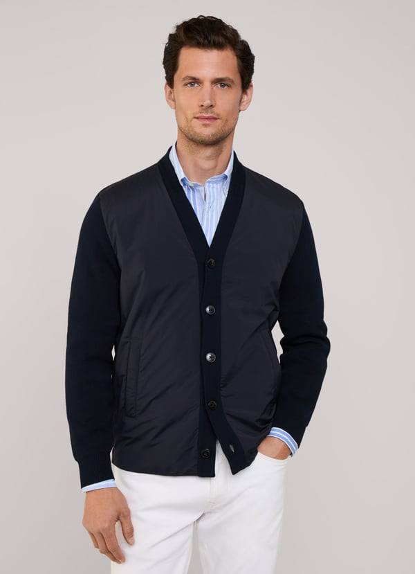 Façonnable Cárdigan Híbrido Cierre De Botones