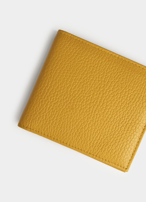 Façonnable Cartera Plegable De Piel