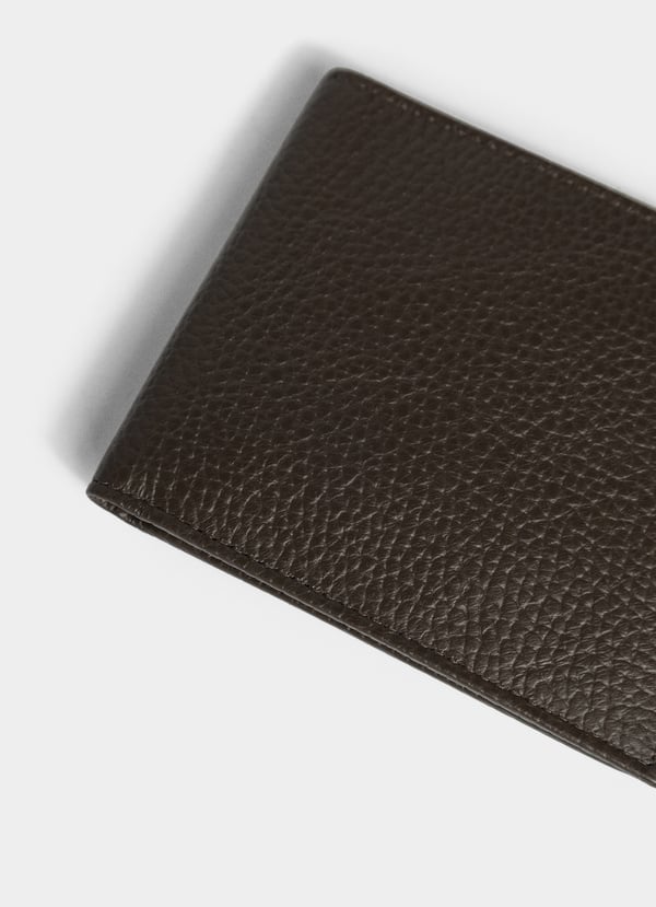 Façonnable Cartera Plegable De Piel