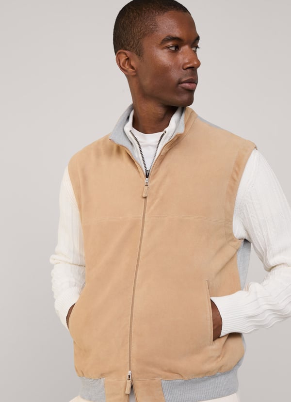 Façonnable chaleco híbrido de ante