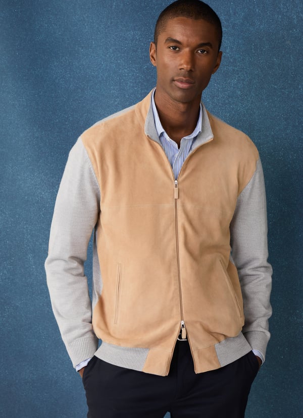 Façonnable chaqueta híbrida de ante