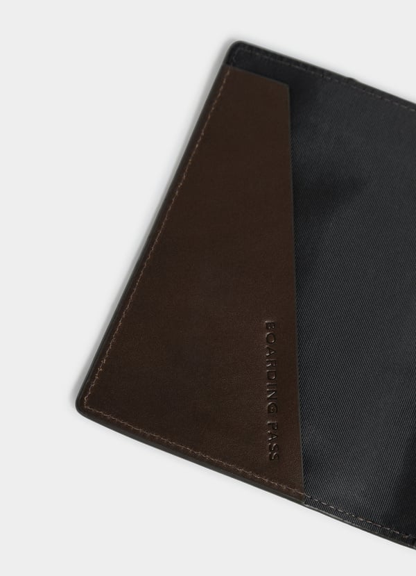 Façonnable Funda Pasaporte De Piel