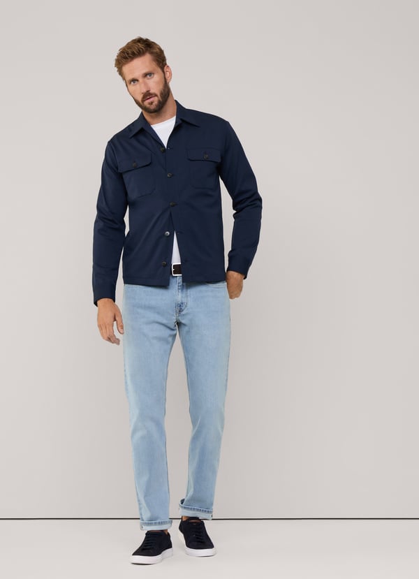 Façonnable jeans efecto desgastado fit regular