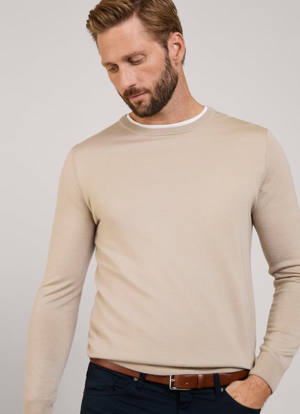 Façonnable jersey cuello redondo lana merino