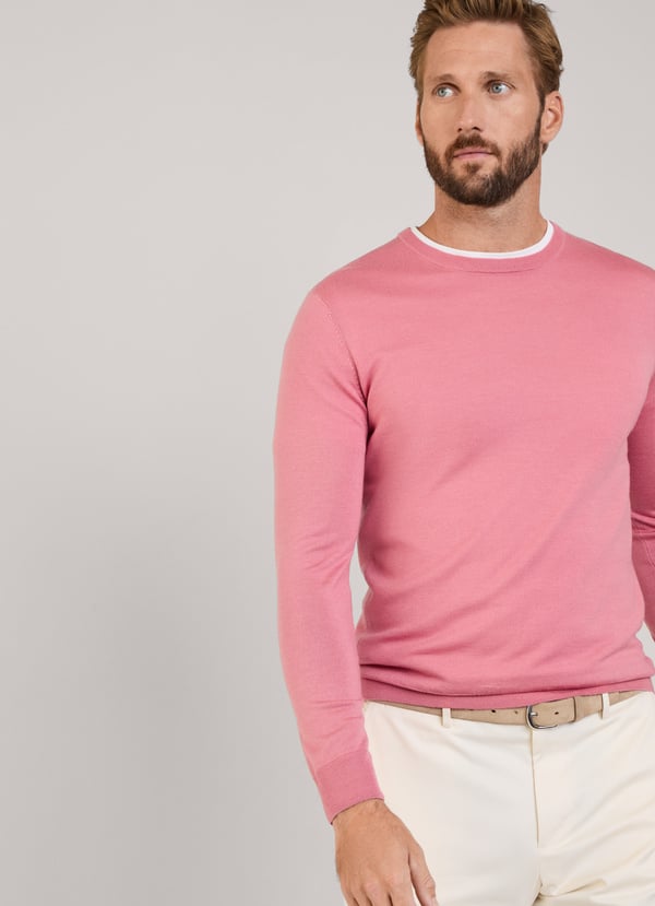 Façonnable jersey cuello redondo lana merino